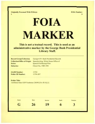 California State GOP Fundraiser 2/6/90 [OA 8310] [1]
