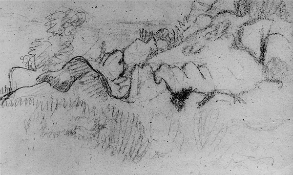 Sketch of Rocky Landscape
