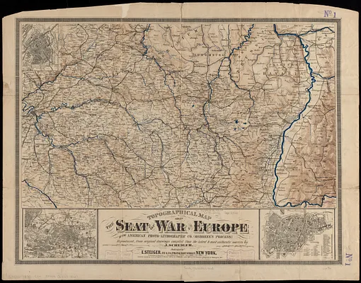 Topographical map of the seat of the war