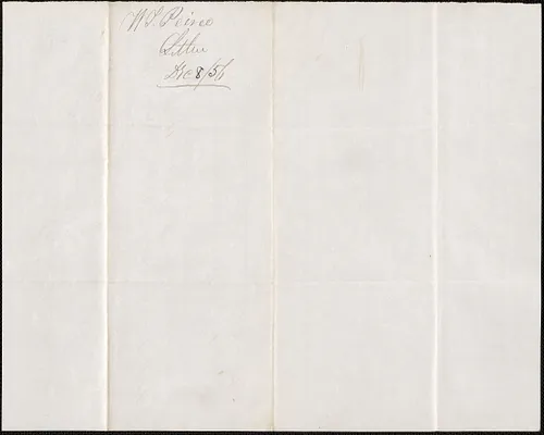 Waldo F. Pierce to W. A. Harrington, 8 December 1856