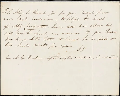 Letter from George Thompson to John Bishop Estlin, [1848]
