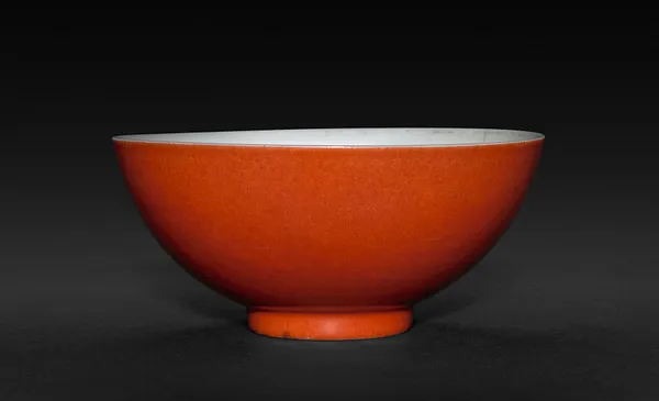 Wine Cup with Monochrome Red Glaze