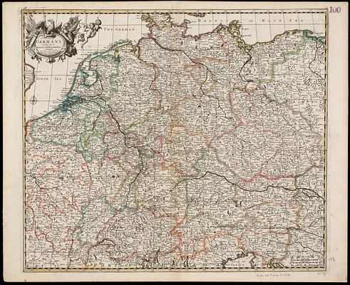 A new map of Germany divided into its general and perticuler parts