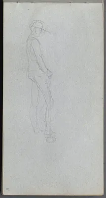 Sketchbook, page 11: Figure in Profile
