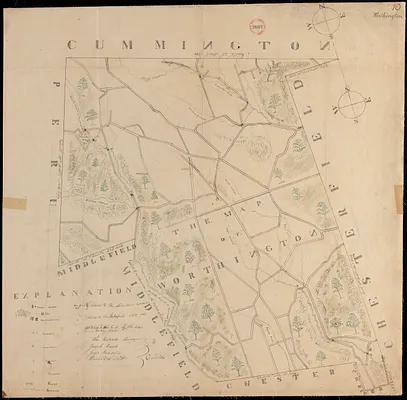 Plan of Worthington made by William Packard, dated May 20, 1831