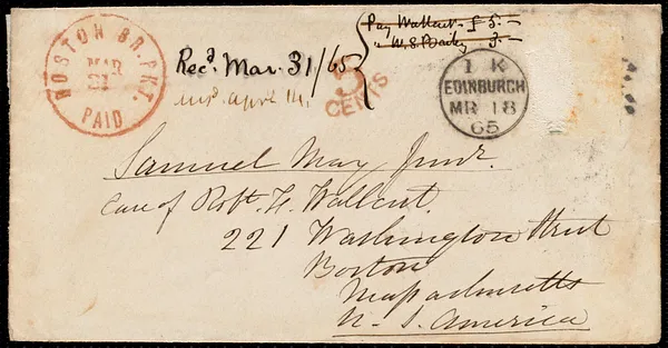 Letter from Eliza Wigham, Edinburgh, to Samuel May, 16.3.1865