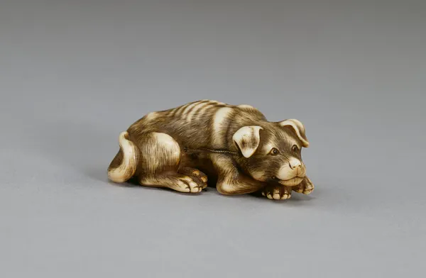 Netsuke in the Form of a Dog