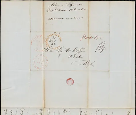 Stover Rines to George Coffin, 18 November 1842