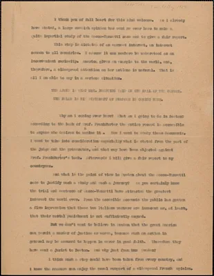 [Georg] Branting typed document, [Boston, Mass.?, approximately May 30, 1927]