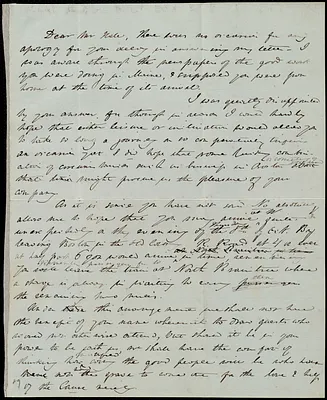 Rough draft of a letter from Caroline Weston to John Parker Hale, [1846 Sept.?]
