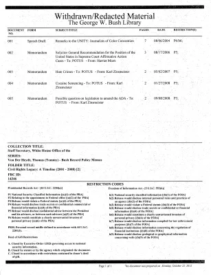 Civil Rights Legacy: A Timeline (2001 - 2008) [2]