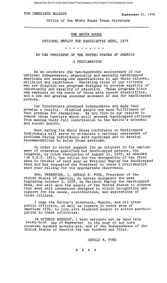 National Employ the Handicapped Week, 1976 [Proclamation]