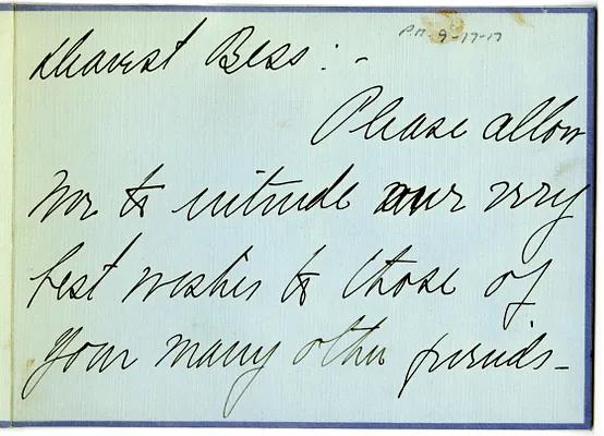 Letter from Leda and Elmer Twyman to Bess Wallace