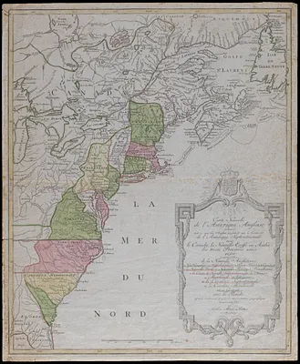 Carte nouvelle de l'Amerique Angloise