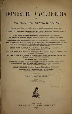 A domestic cyclopædia of practical information ...