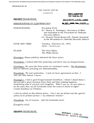 February 25, 1975 - Ford, Kissinger