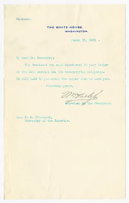 Letter from William Loeb to E. A. Hitchcock