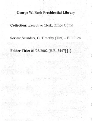 01/23/2002 [H.R. 3447] [1]