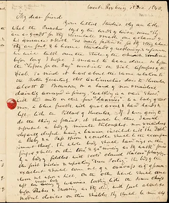 Letter from Theodore Parker, West Roxbury, [Massachusetts], to Convers Francis, 1840 Dec[ember] 18