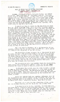 Press Release, Speech of President Harry S. Truman, Alpine, Texas