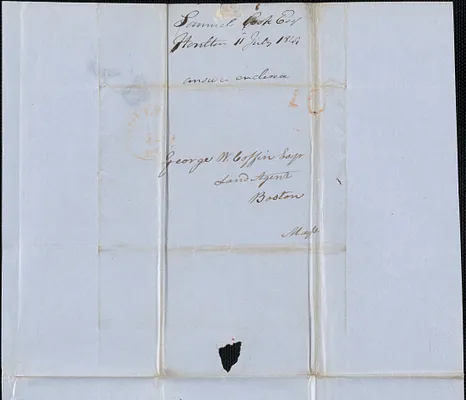 Samuel Cook to George Coffin, 11 July 1849