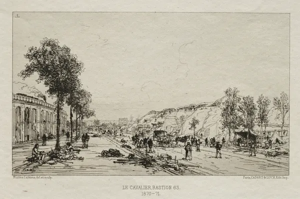 Souvenirs artistiques du Siège de Paris: Le Cavalie (Bastion 63)