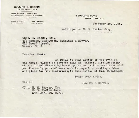 Letters Received to Chas. W. Weeks [Charles W. Weeks], February 18, 1932