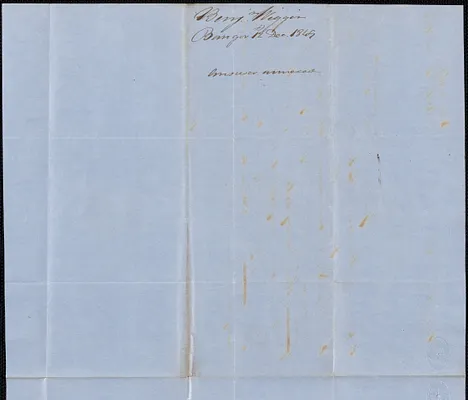 Benjamin Wiggin to George Coffin, 12 December 1849