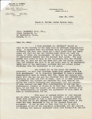 Letters Received to Chas. Stockdell Gray, June 28, 1930
