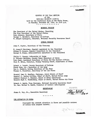 Minutes of the Seventy-Third Meeting of the National Security Council