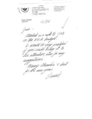 [General Correspondence - Hodsoll, Frank]
