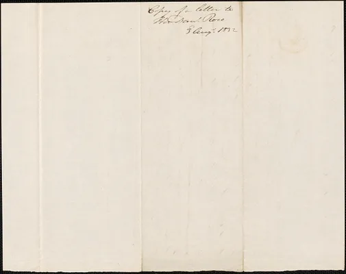 George Coffin to Daniel Rose, 3 August 1832