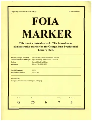 Religious Broadcasters 1/29/90 [OA 4391] [1]