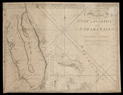 A new chart of the Gulf of Florida and Bahama Banks also the Bahama Islands taken from a new chart published in Cadiz from a late and actual survey by favor of Captn. T. Rogers