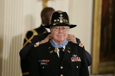 President George W. Bush Presents the Medal of Honor to U.S. Army Major Bruce P. Crandall