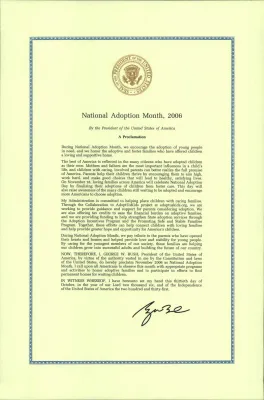 National Adoption Month, November 2006