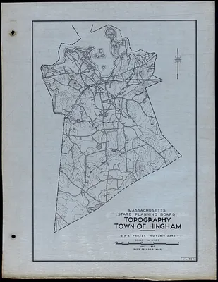 Topography Town of Hingham