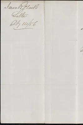 Isaac R. Clark to W. A. Harrington, 14 February 1856