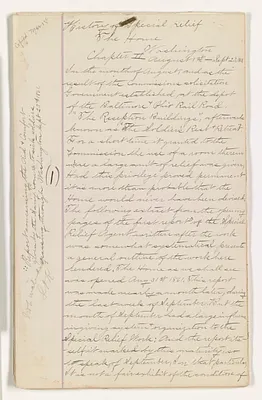 Manuscript of Chapter II: The Home, Washington, D.C.