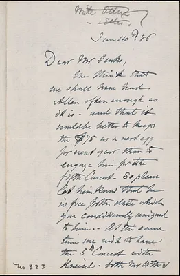 Letter from Charles C. Perkins to Francis H. Jenks, 1886 January 14