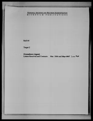 Letters Received and Contracts
