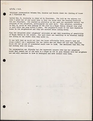 Affidavits filed with MCAD by Harry Petschek, Florence Obey, and Fred Obey