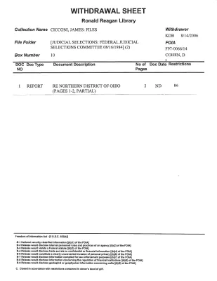 [Judicial Selections: Judicial Selections Committee 08/16/1984] (2)