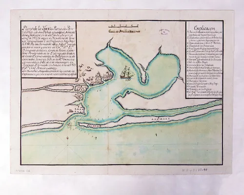 1781 Pensacola Map Print