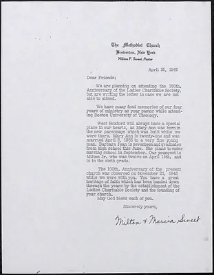 Rev. Milton F. Sweet