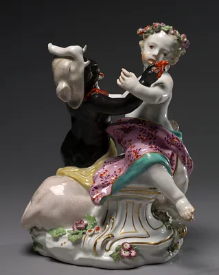 Figure of Asia and Africa from the Four Continents