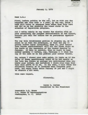 GEN FG 18 Post Office Department 1-1-70 - 3-31-70