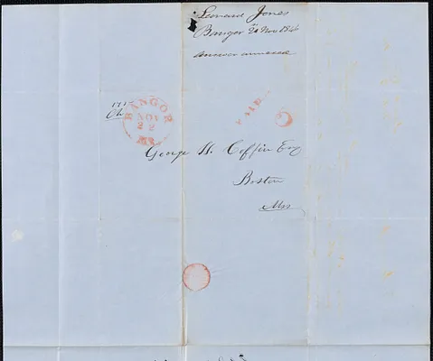 Leonard Jones to George Coffin, 21 November 1846