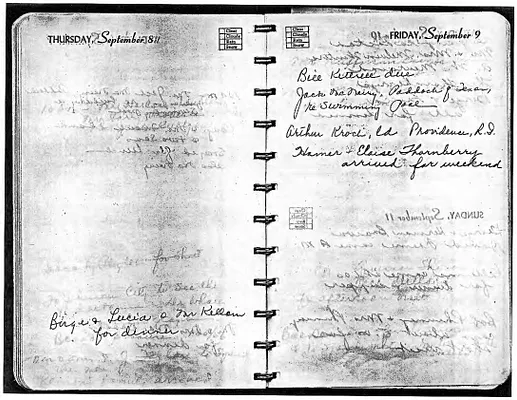 Lyndon Johnson's 1955 Desk Diary II, beginning 9/8/1955