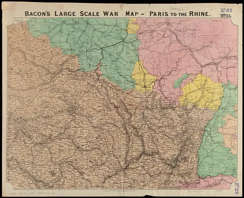 Bacon's large scale war map